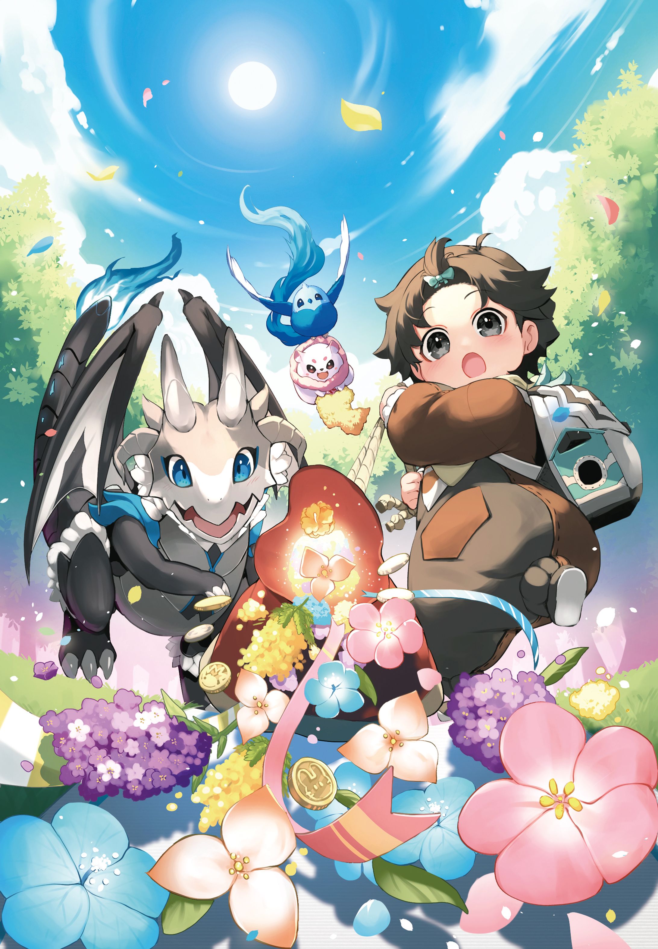 『可愛いけど最強？異世界でもふもふ友達と大冒険！』2巻表紙-1