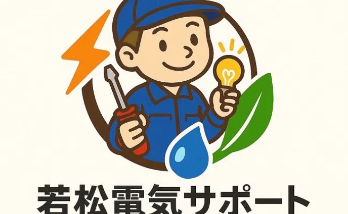 若松電気サポート様（ロゴ）