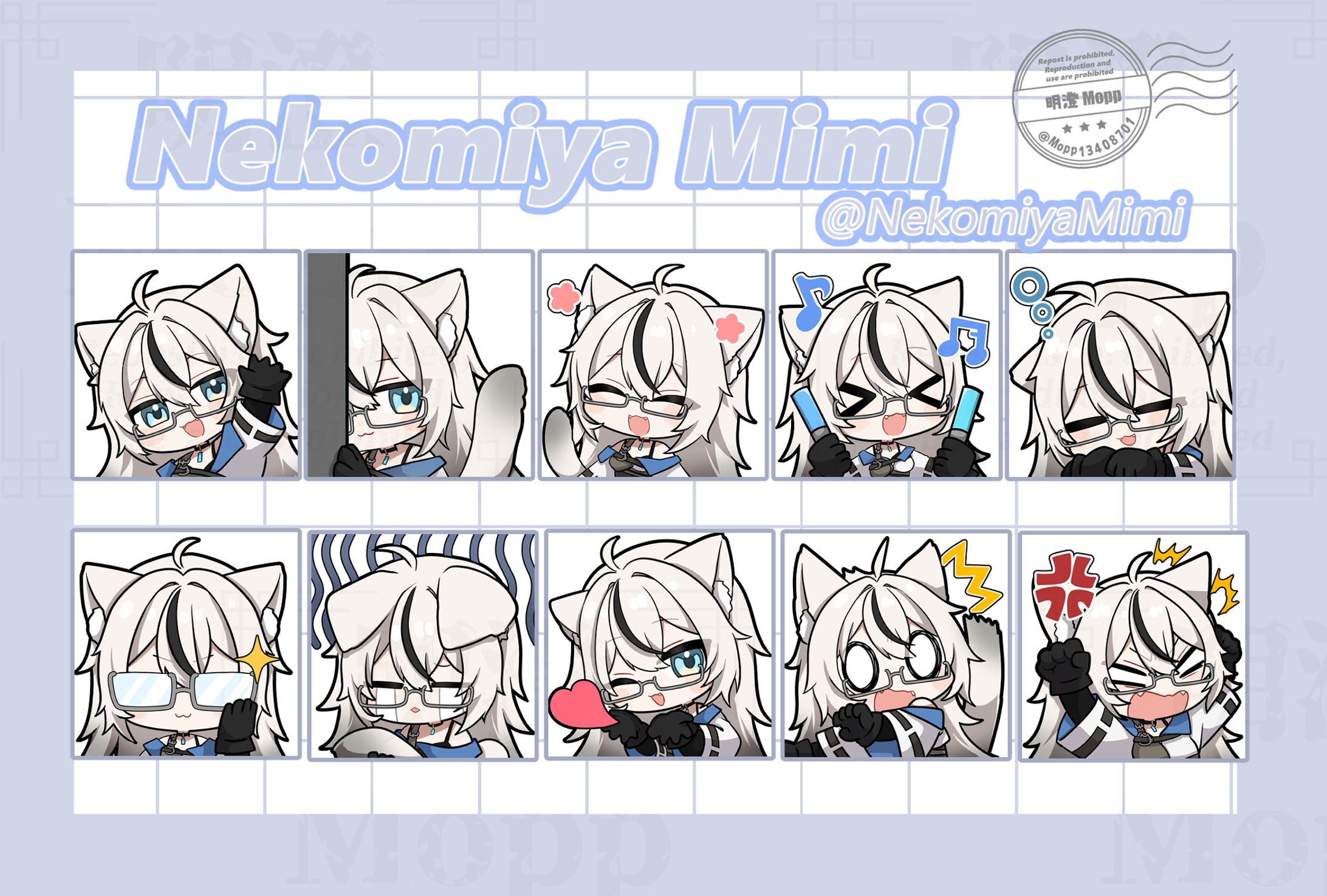 配信用スタンプ、バッジ用イラスト-1