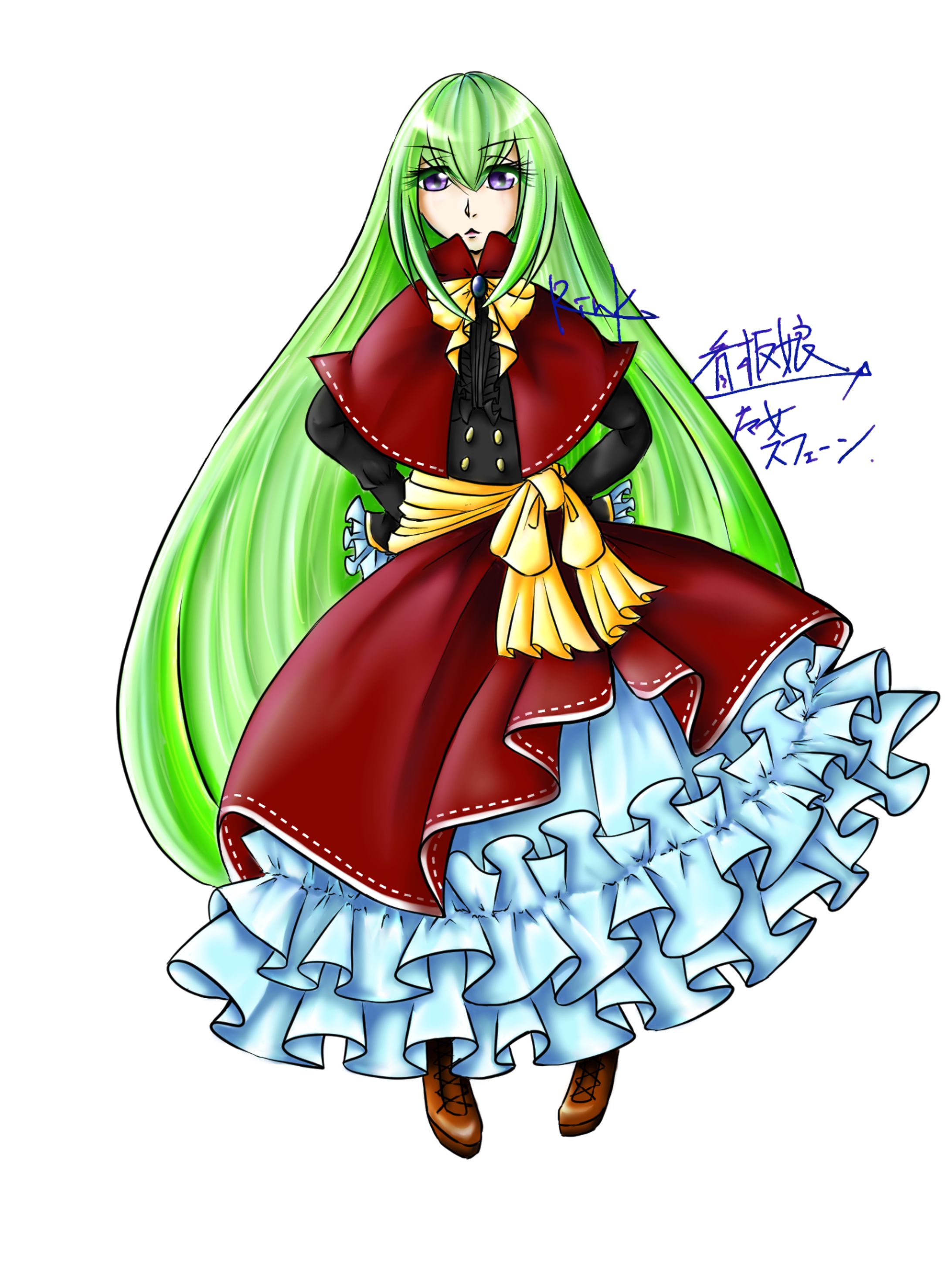 ロリィタ衣装の少女-1