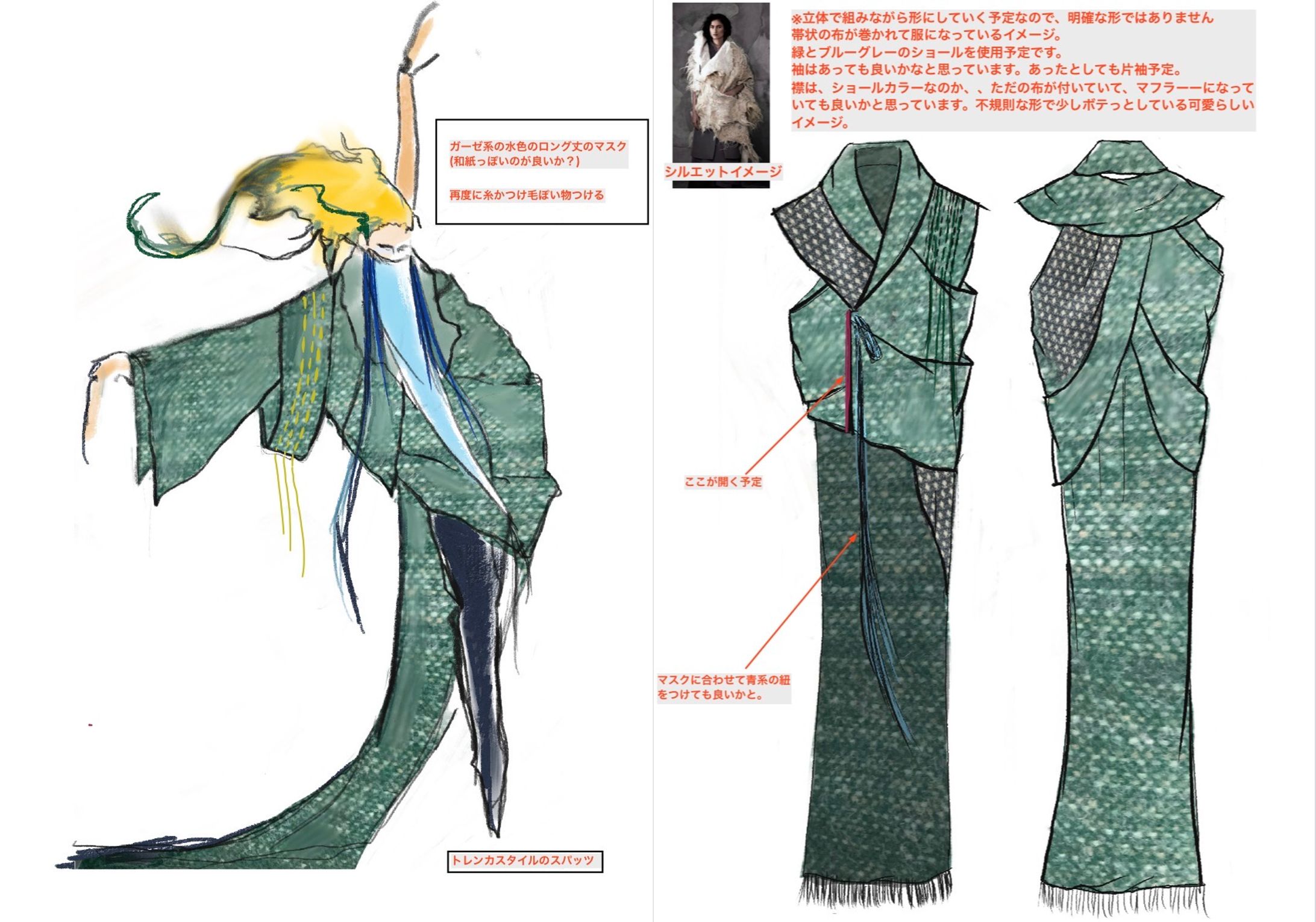 衣装デザイン案