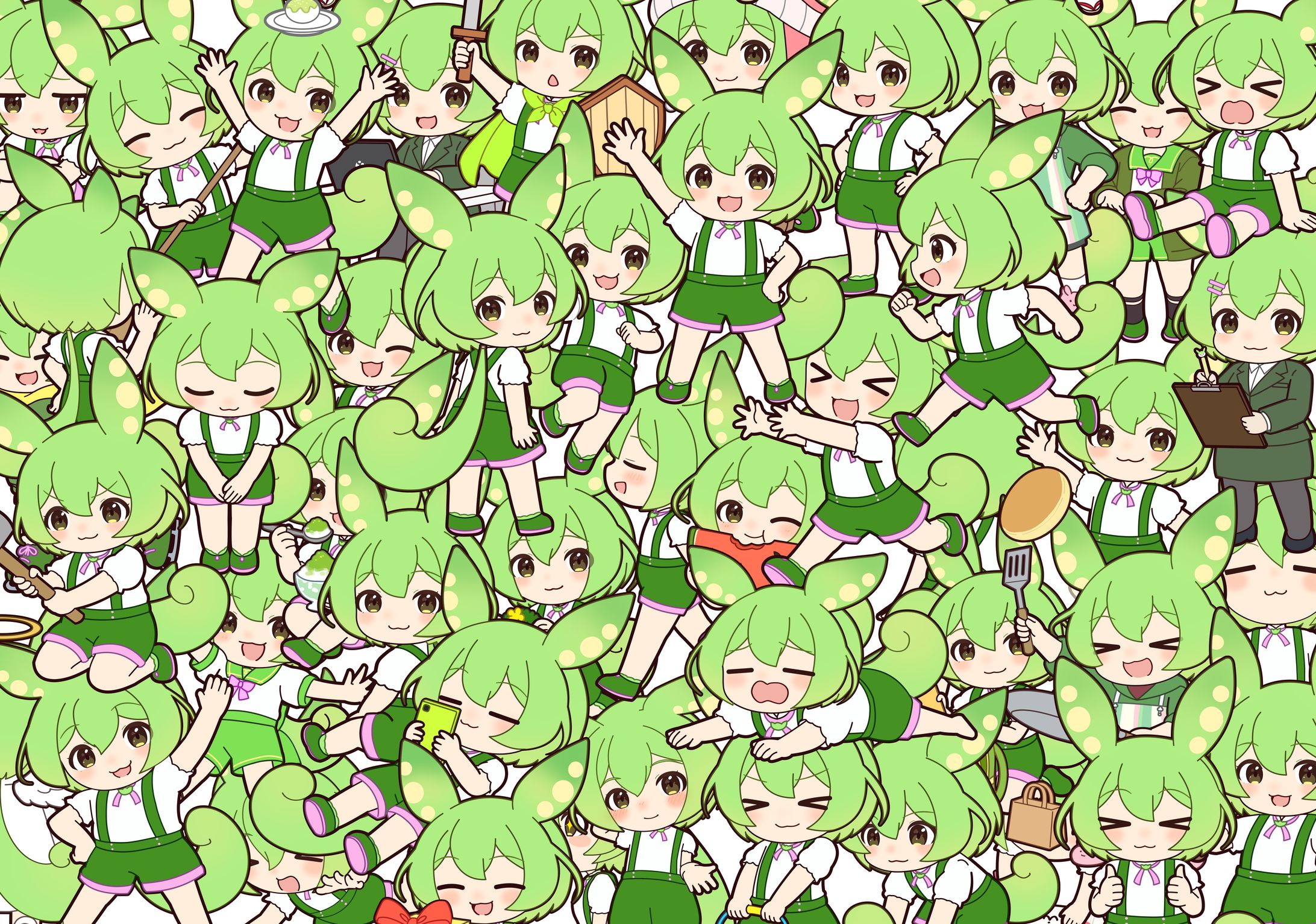 二次創作　ずんずんPJ（1）ミニキャラ-1