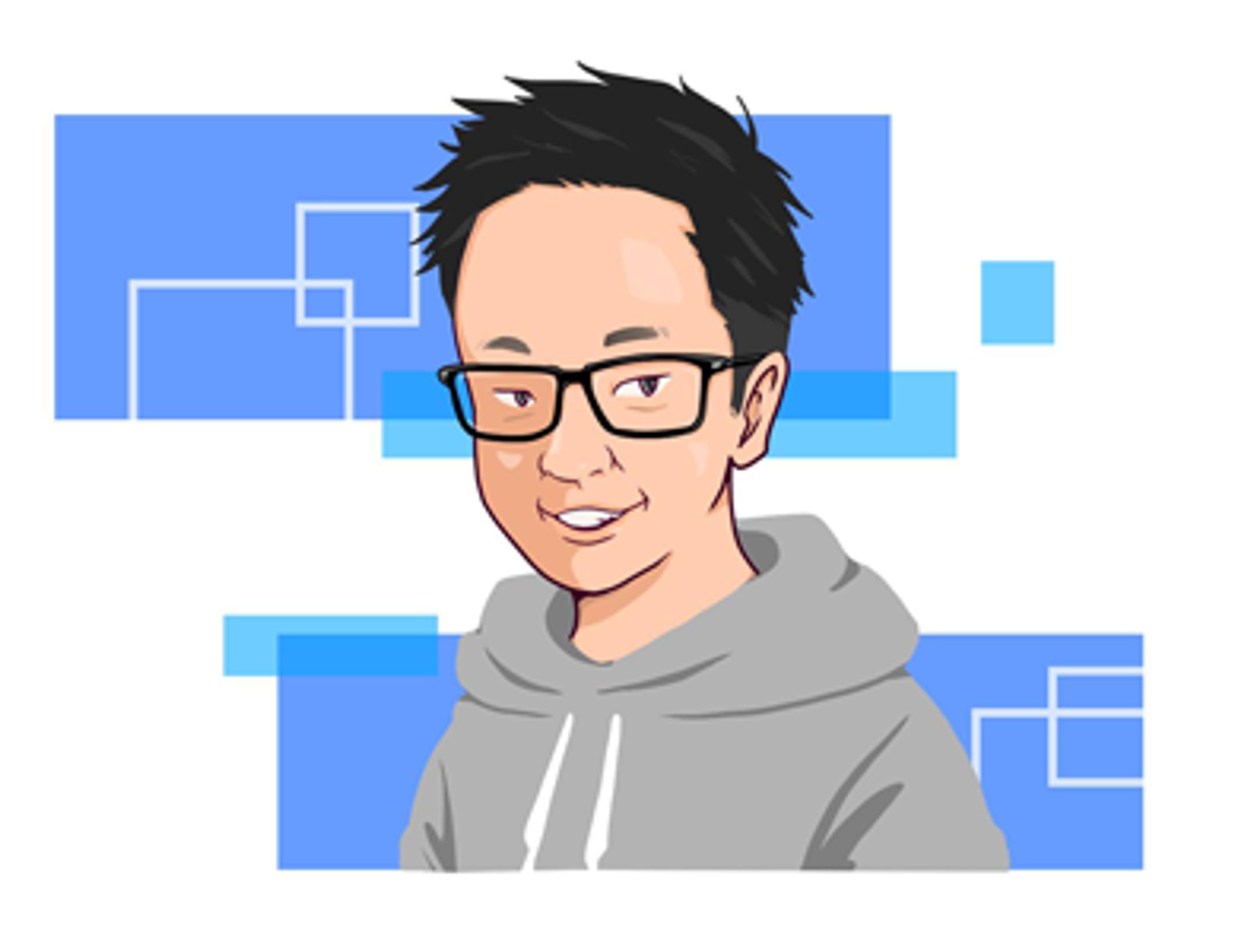 プロフィール用　似顔絵イラスト　SNS-1