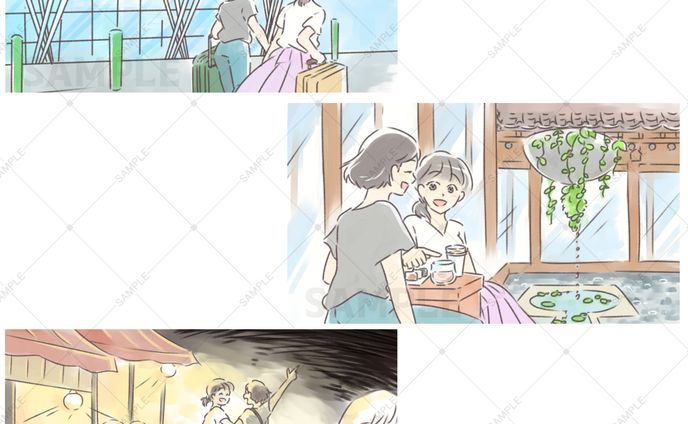 絵コンテ用イラスト