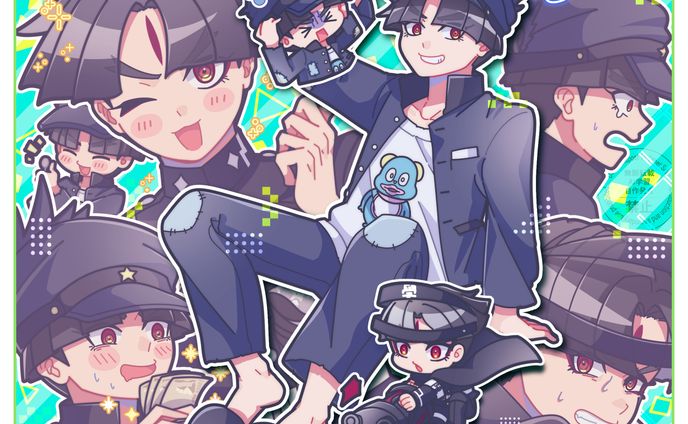 二次創作詰め込みイラスト