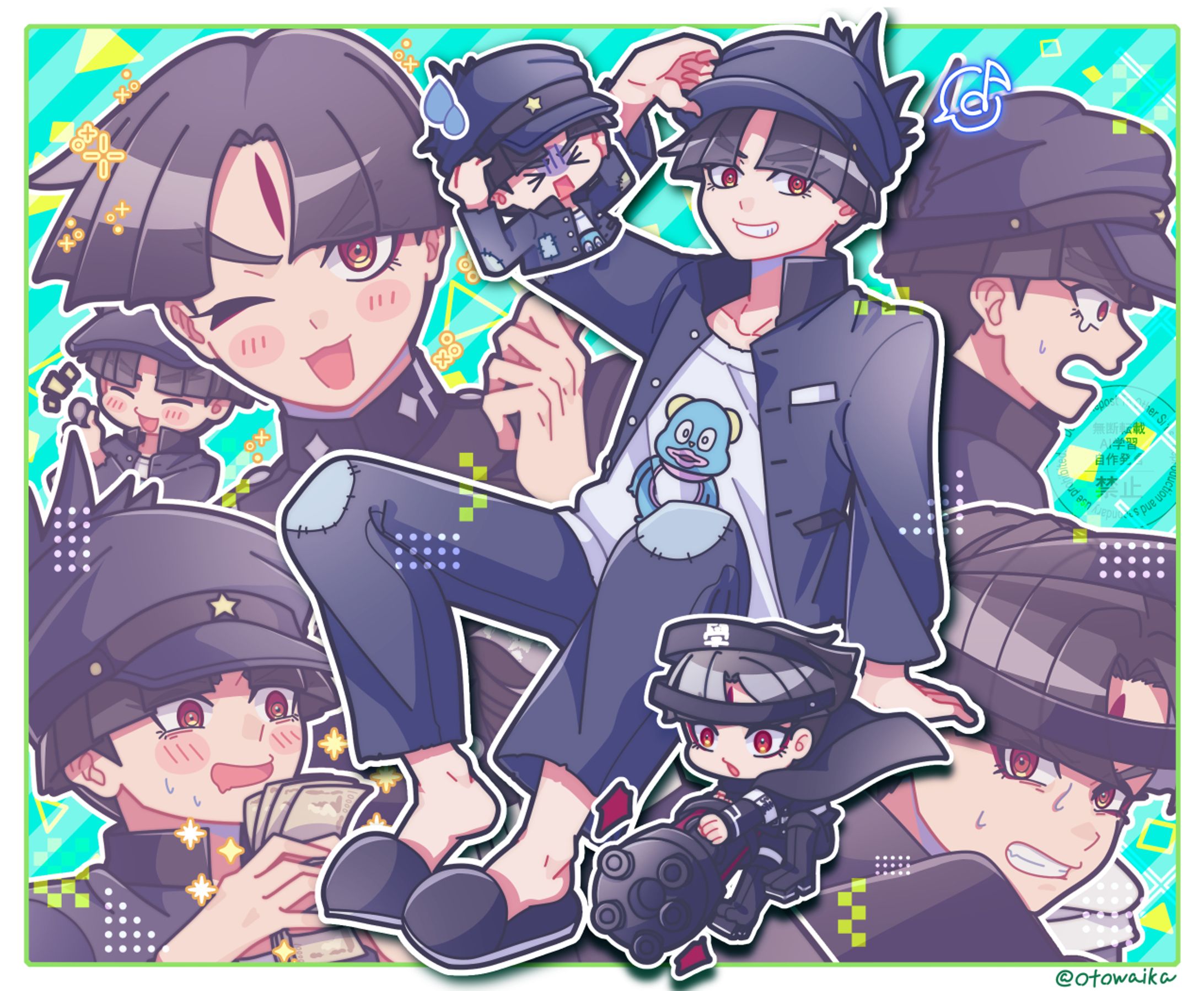 二次創作詰め込みイラスト-1