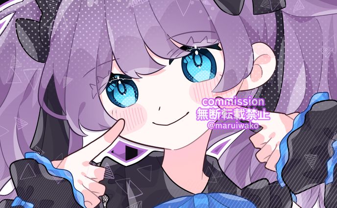 【無償企画】アイコンイラスト💜