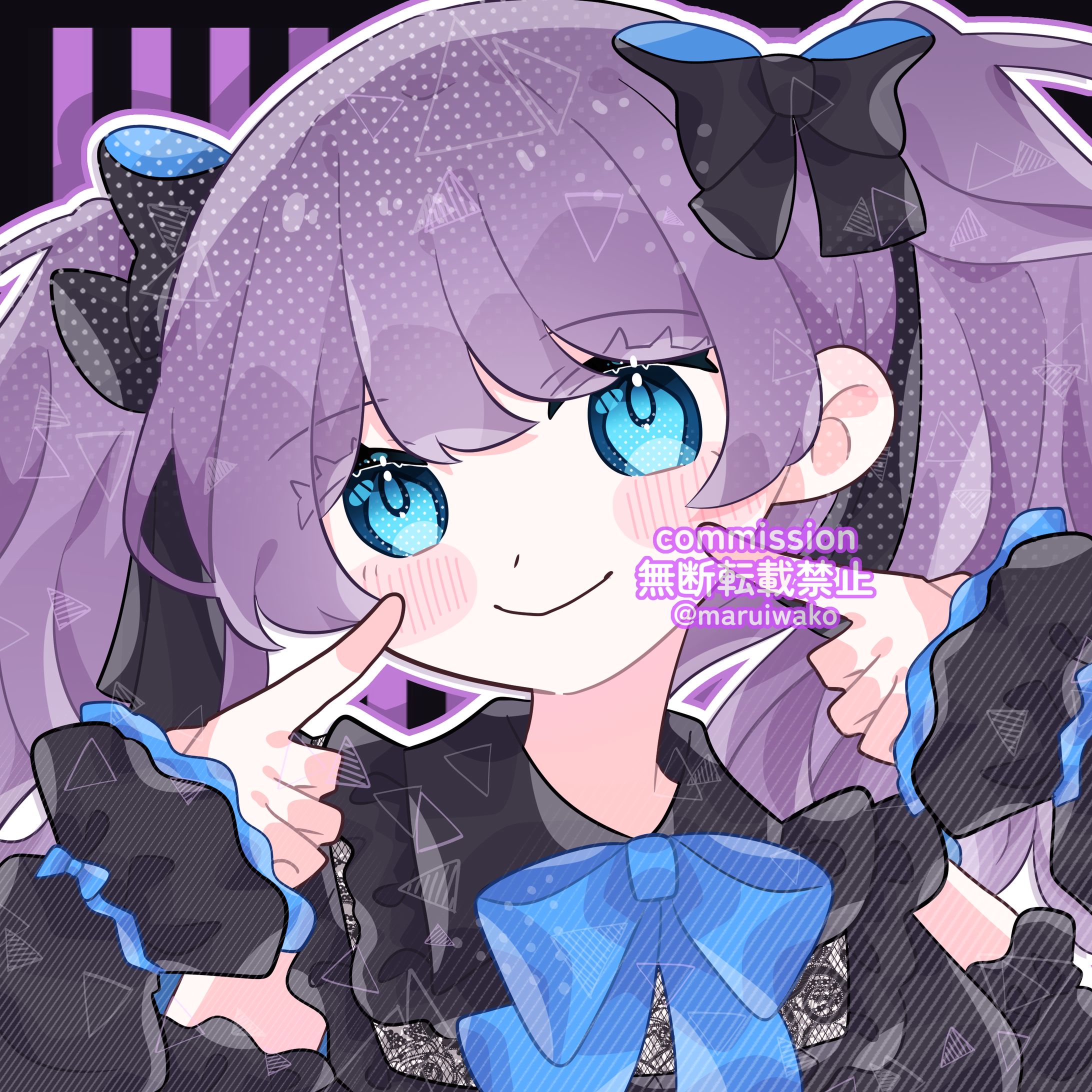 【無償企画】アイコンイラスト💜-1