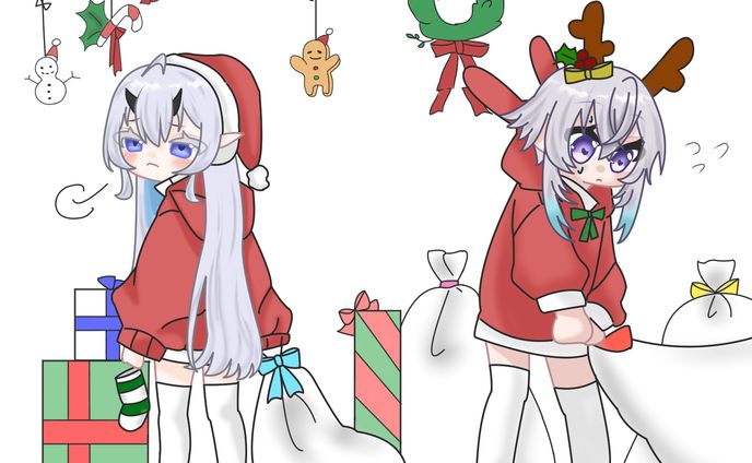 自分⎟クリスマスイラスト
