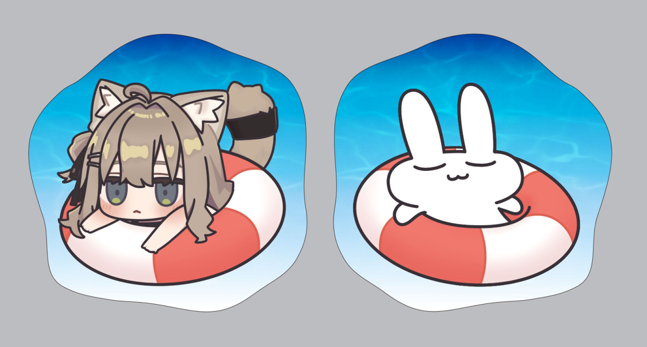 VRC同人サークル用イラスト　キプフェルとすやすやうさぎ-1