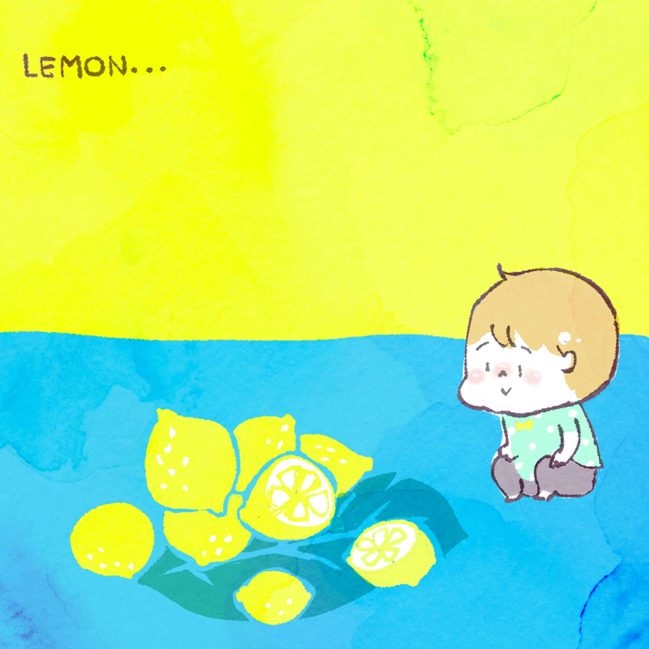 チビちゃんとレモン-1