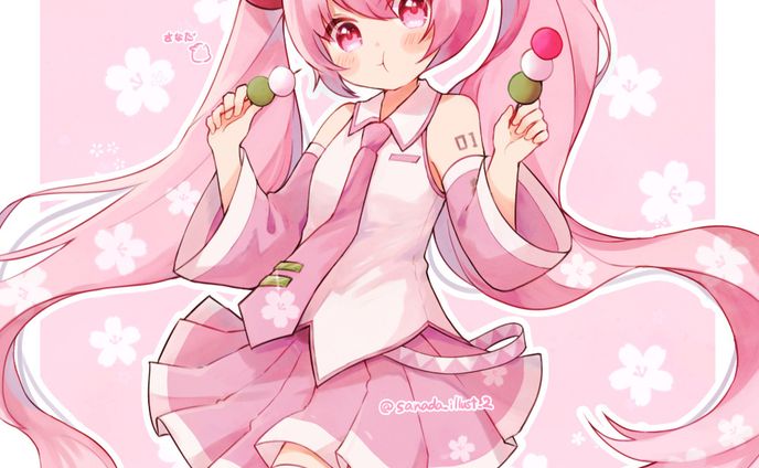 桜ミクファンアート