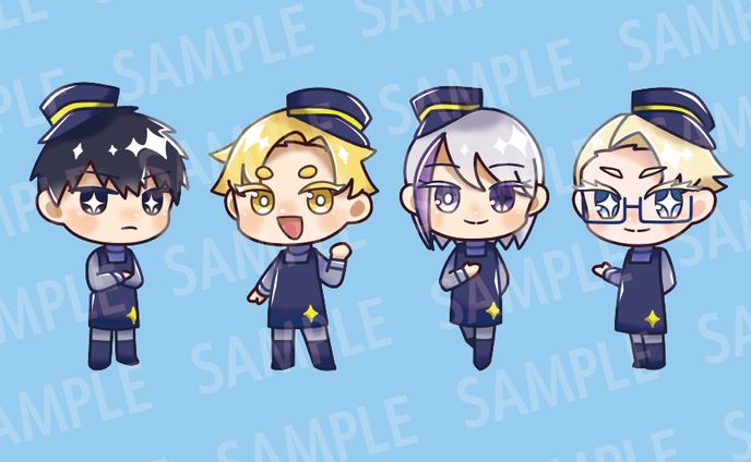 コラボカフェ風デフォルメイラスト
