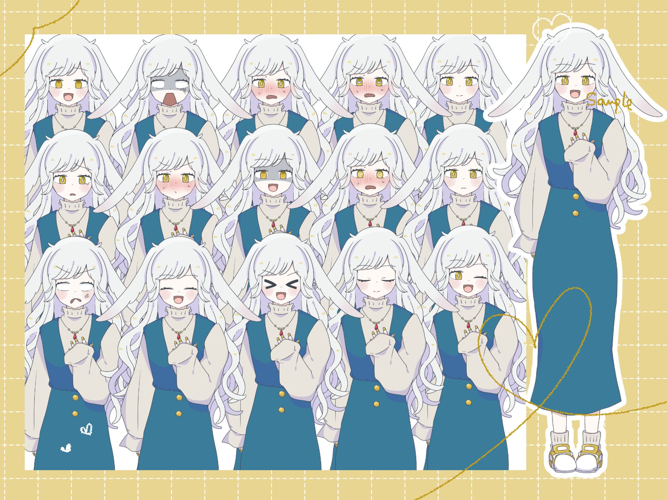 【FA】ちーずちゃん表情練習-1