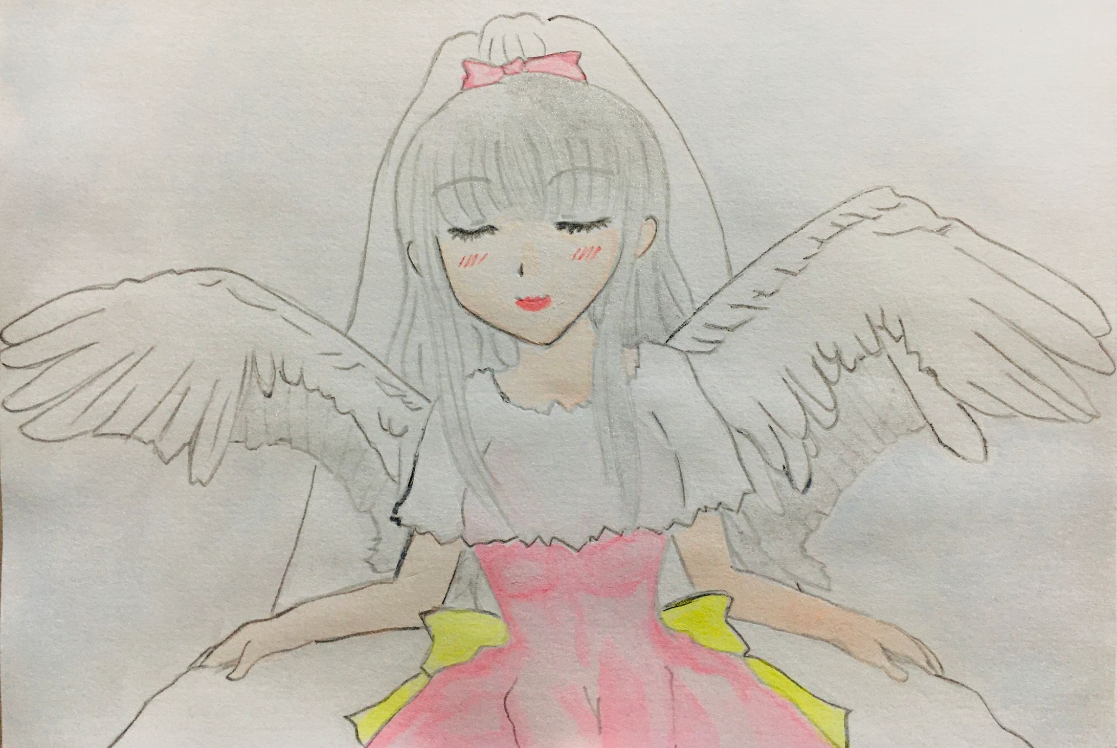 水彩イラスト「鶴姫」-1
