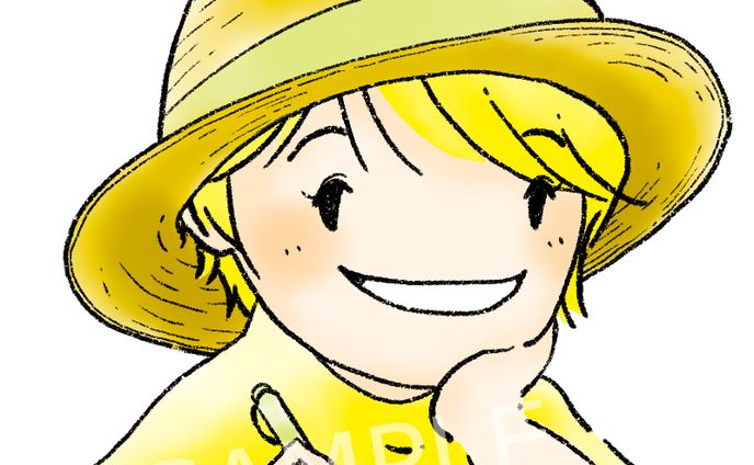 似顔絵イラスト 2点｜箱山康子さま
