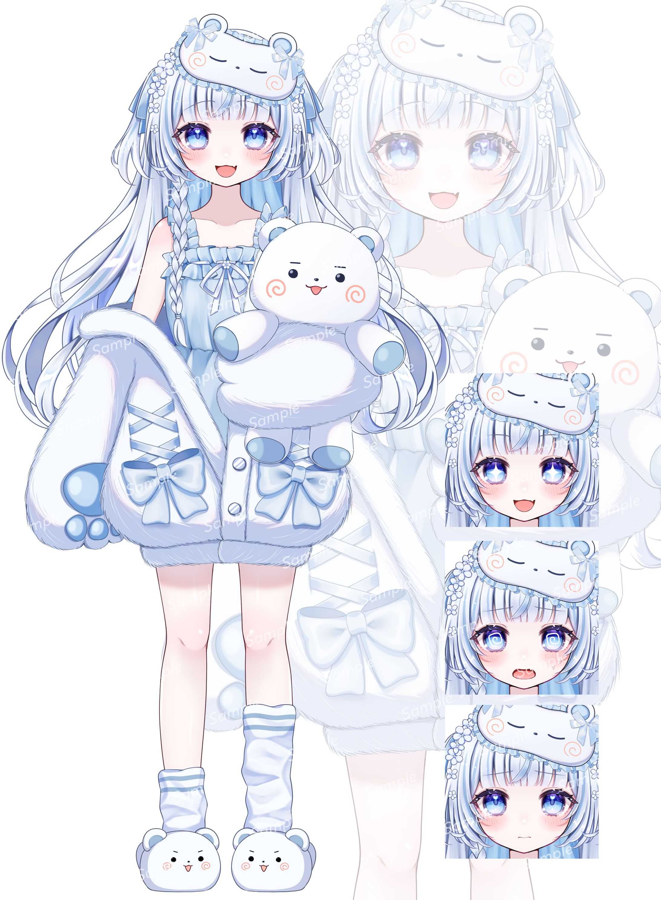 【お仕事】眠ノ壱ニコ様 立ち絵（表情差分あり）-1