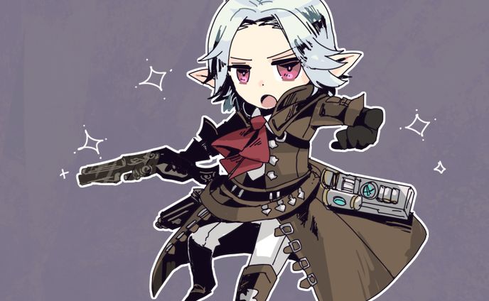 コントラスト強めデフォルメ