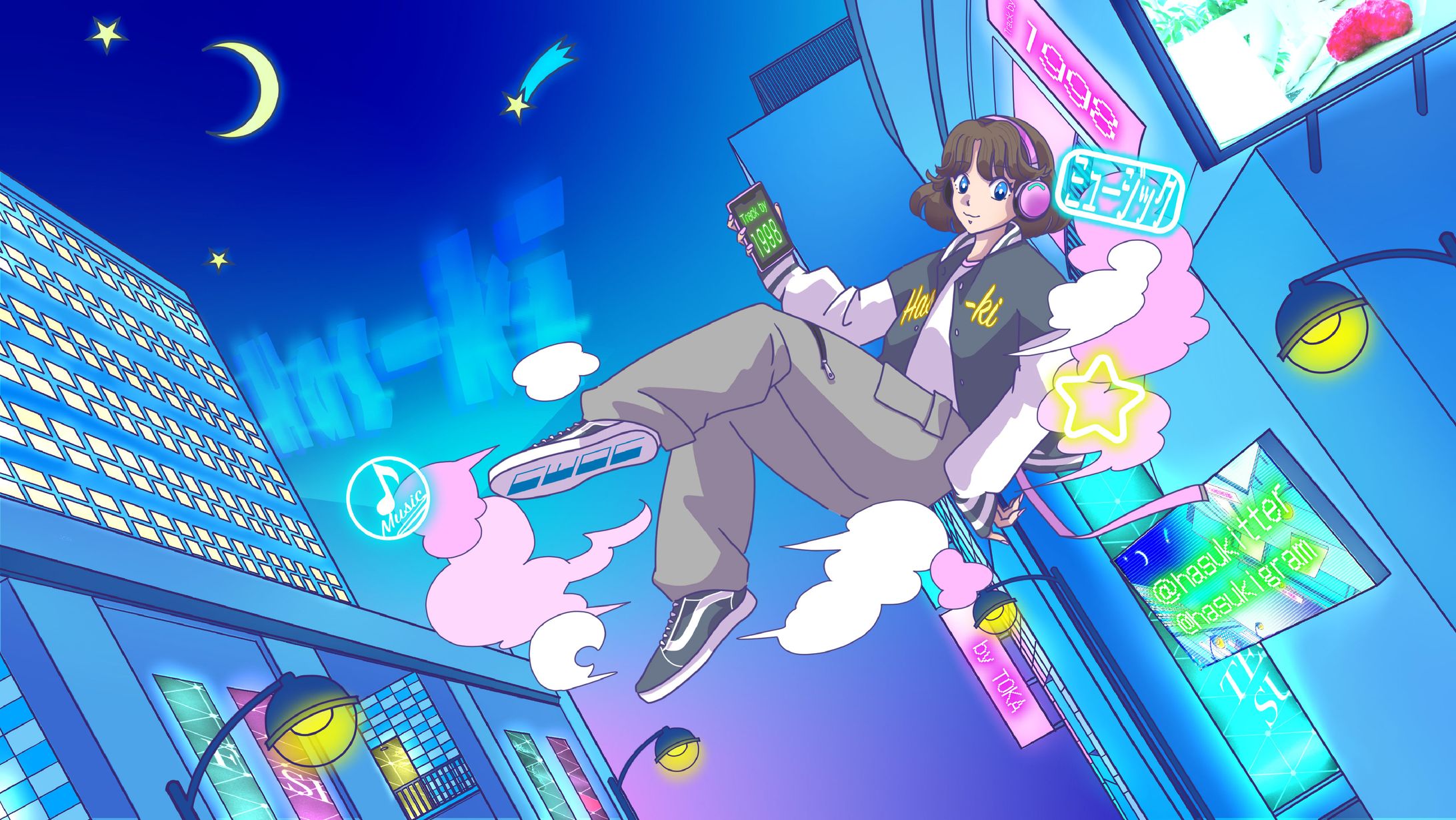 イラスト　Neon sing-1