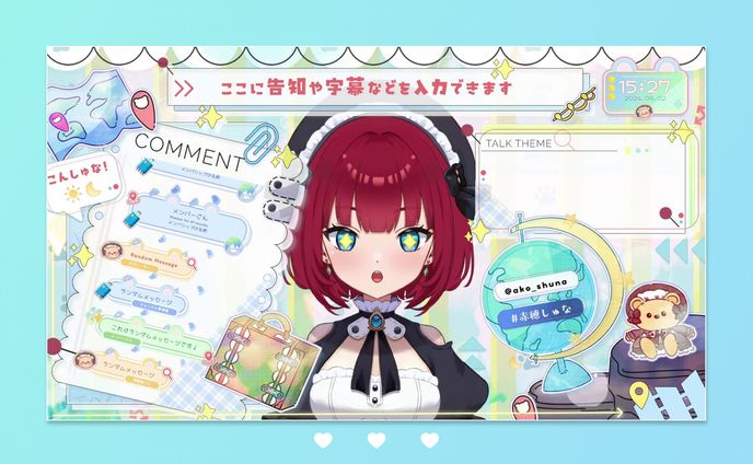 配信画面 / Streaming Overlay