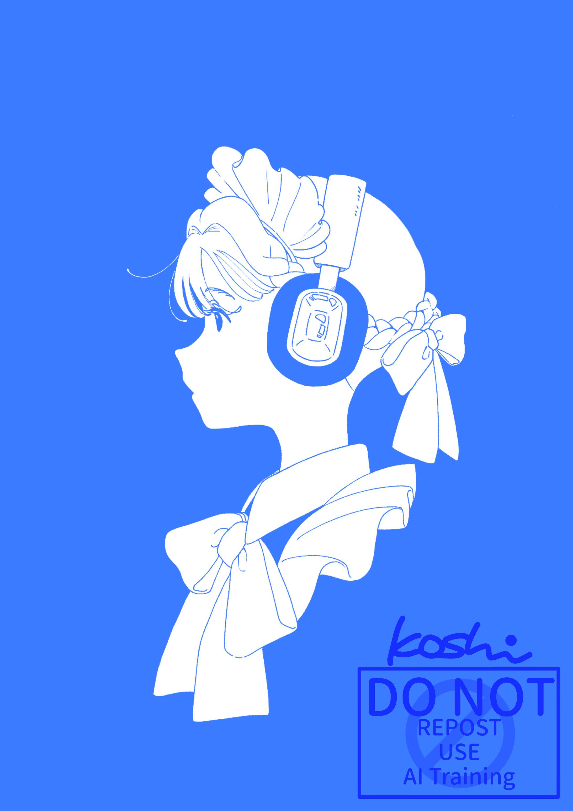 〈blanq〉音楽イベントフライヤー用イラスト-1