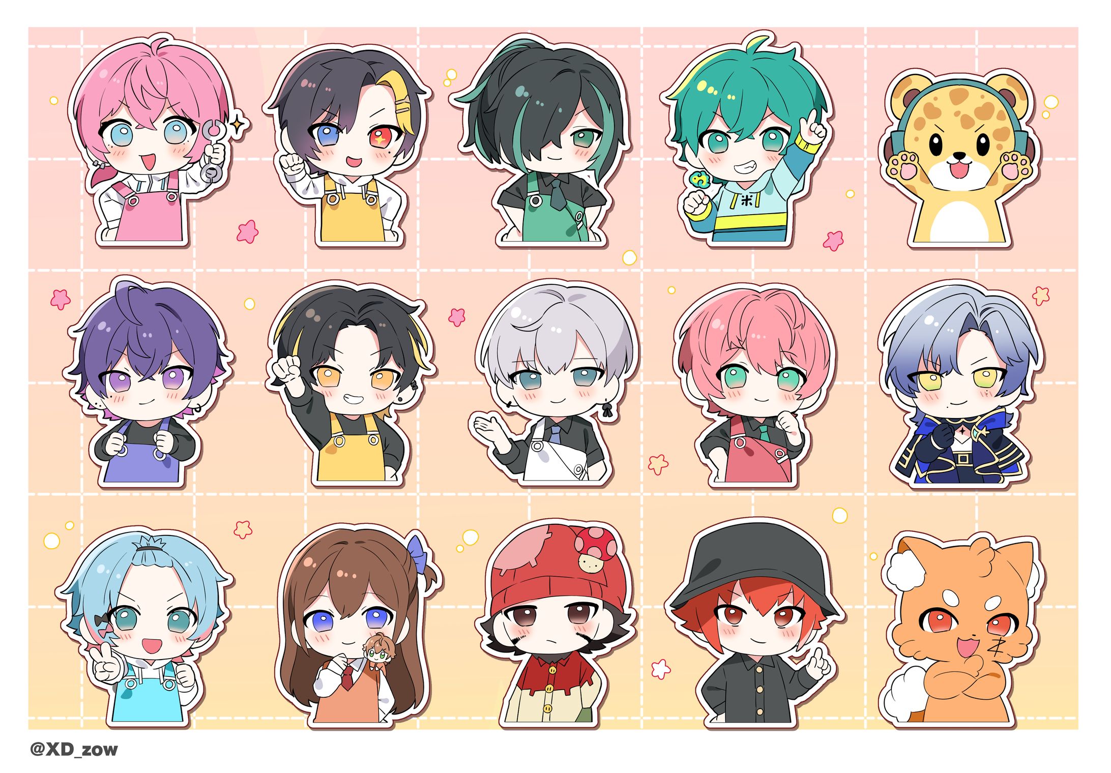 けちゃ様　簡易ミニイラスト-1