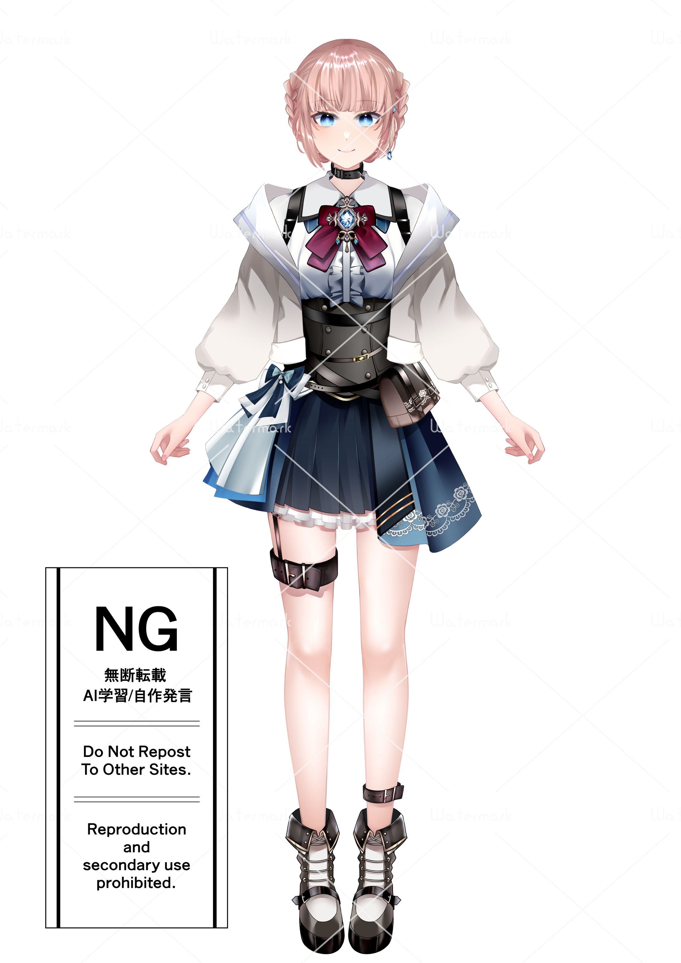 柊リイセ　立ち絵-1