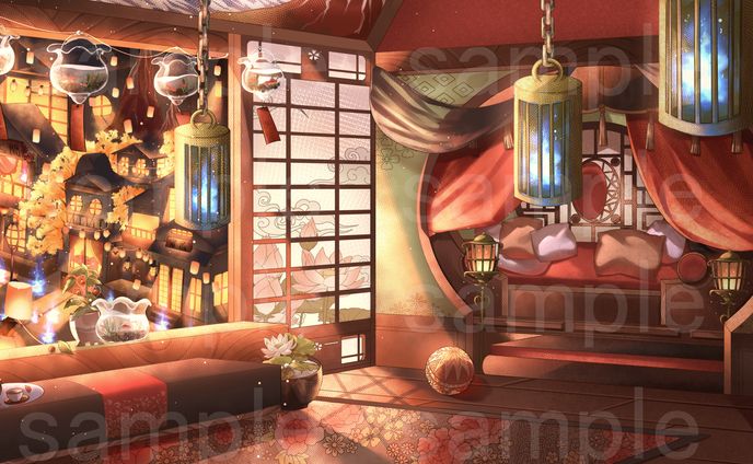 【恋獄おとね様】配信用お部屋デザイン