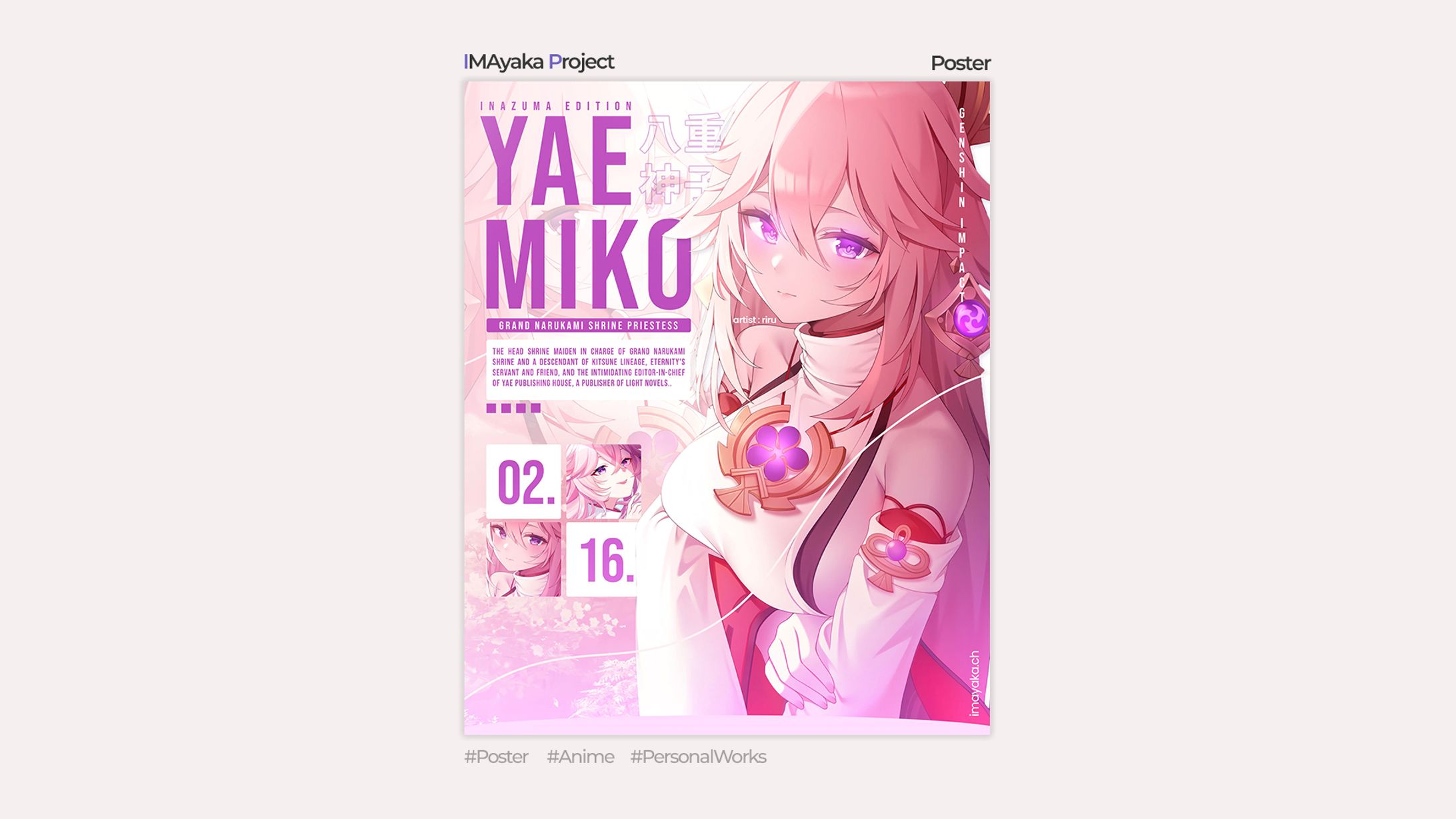 [Poster] Yae Miko - Genshin Impact-1