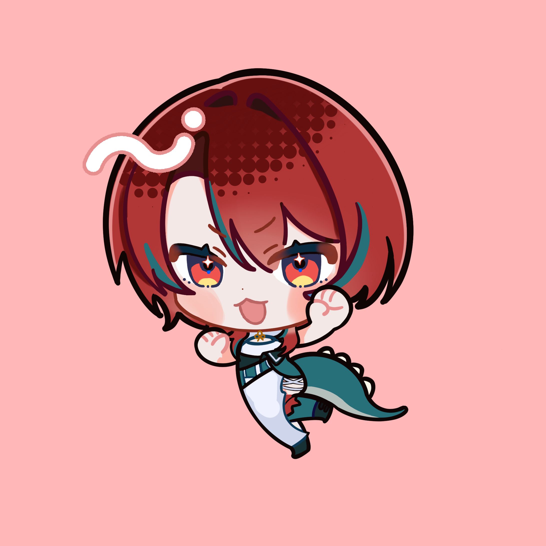 🦖様 2頭身SD+表情差分-1