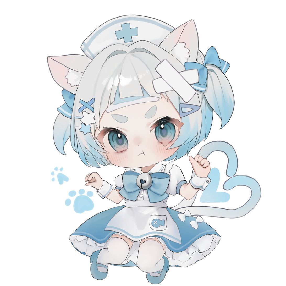 猫耳少女（水色）/SD