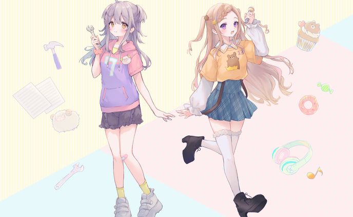 「Avatar2.0 Project」 巻乃もなか様 & 泡沫調様 MV & グッズイラスト 