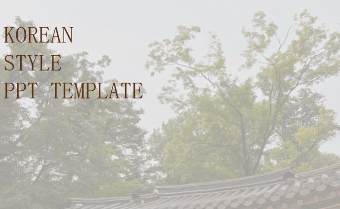 PPT korean style template