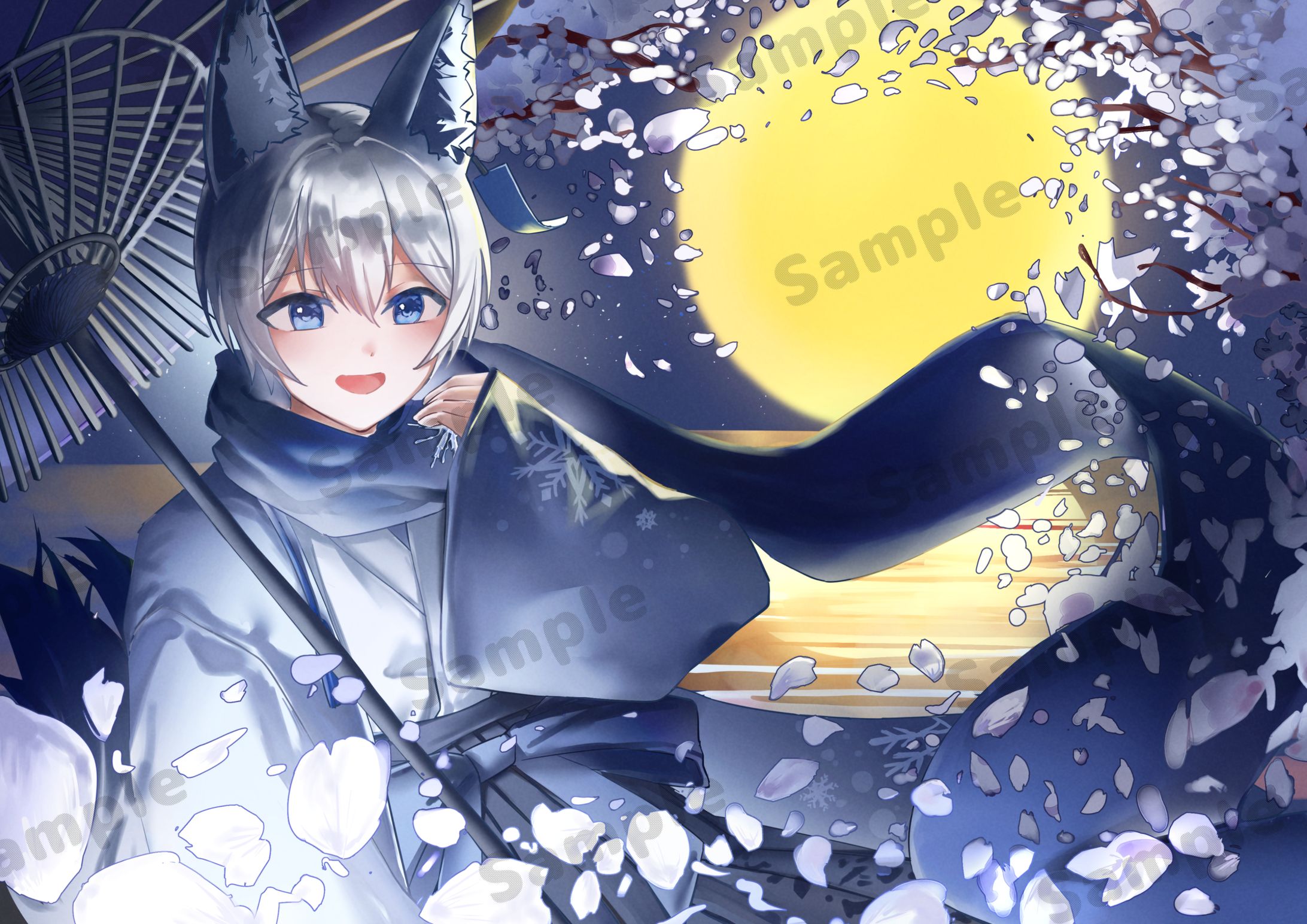 御狐神　琥珀様　一枚絵-1