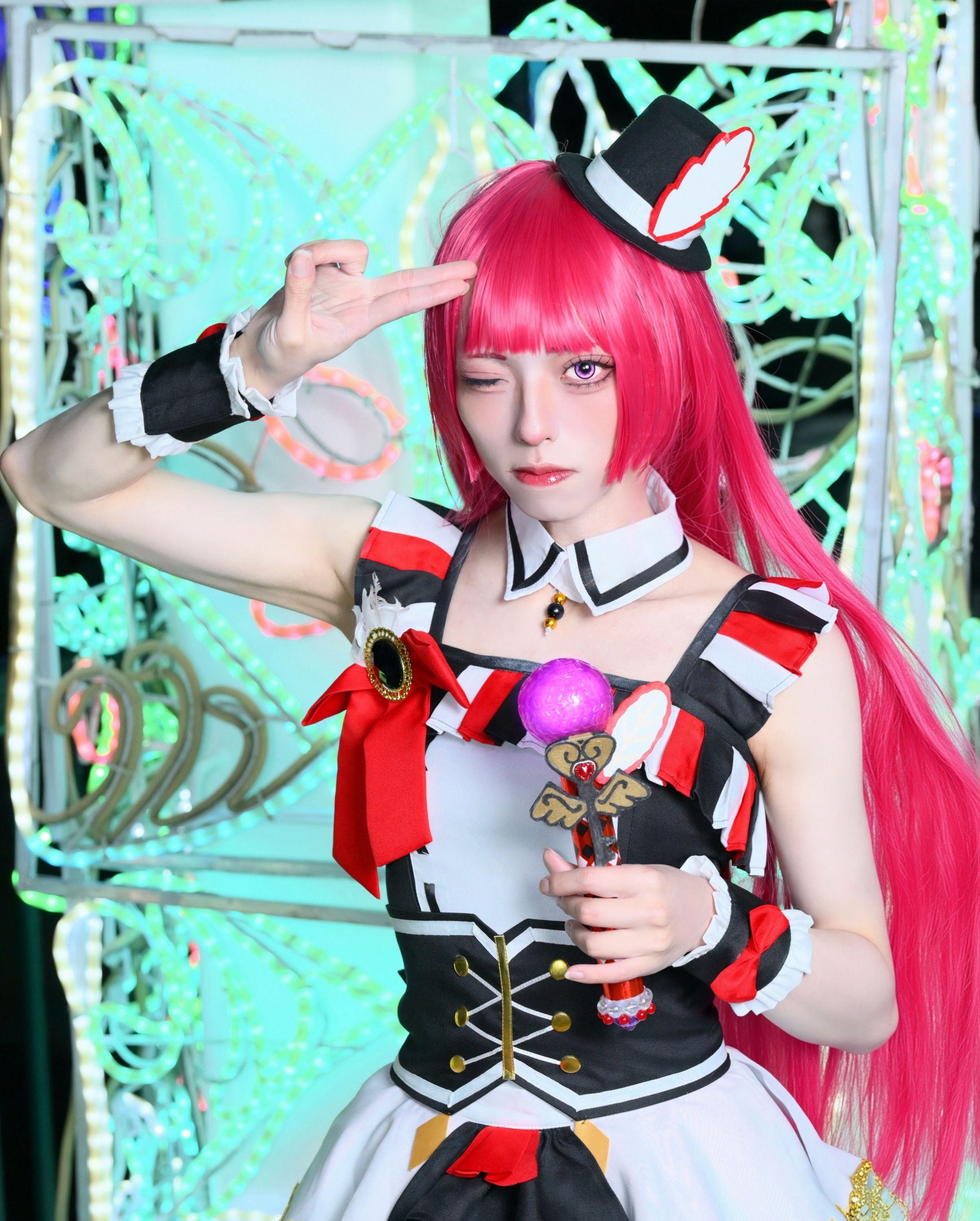 コス写真（北条そふぃ/ドリームホリックトリックサイリウム）-1