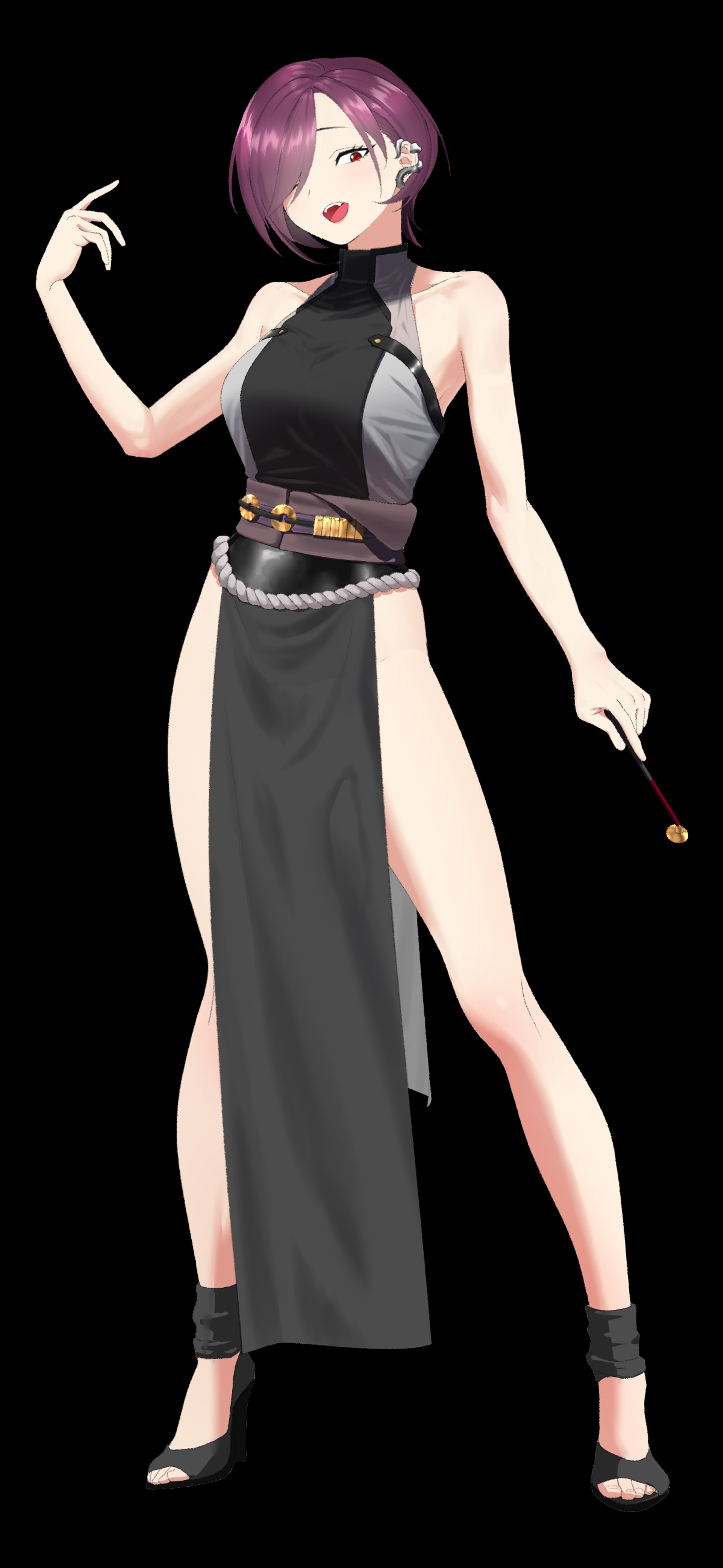 中華女幹部立ち絵＋表情差分-1