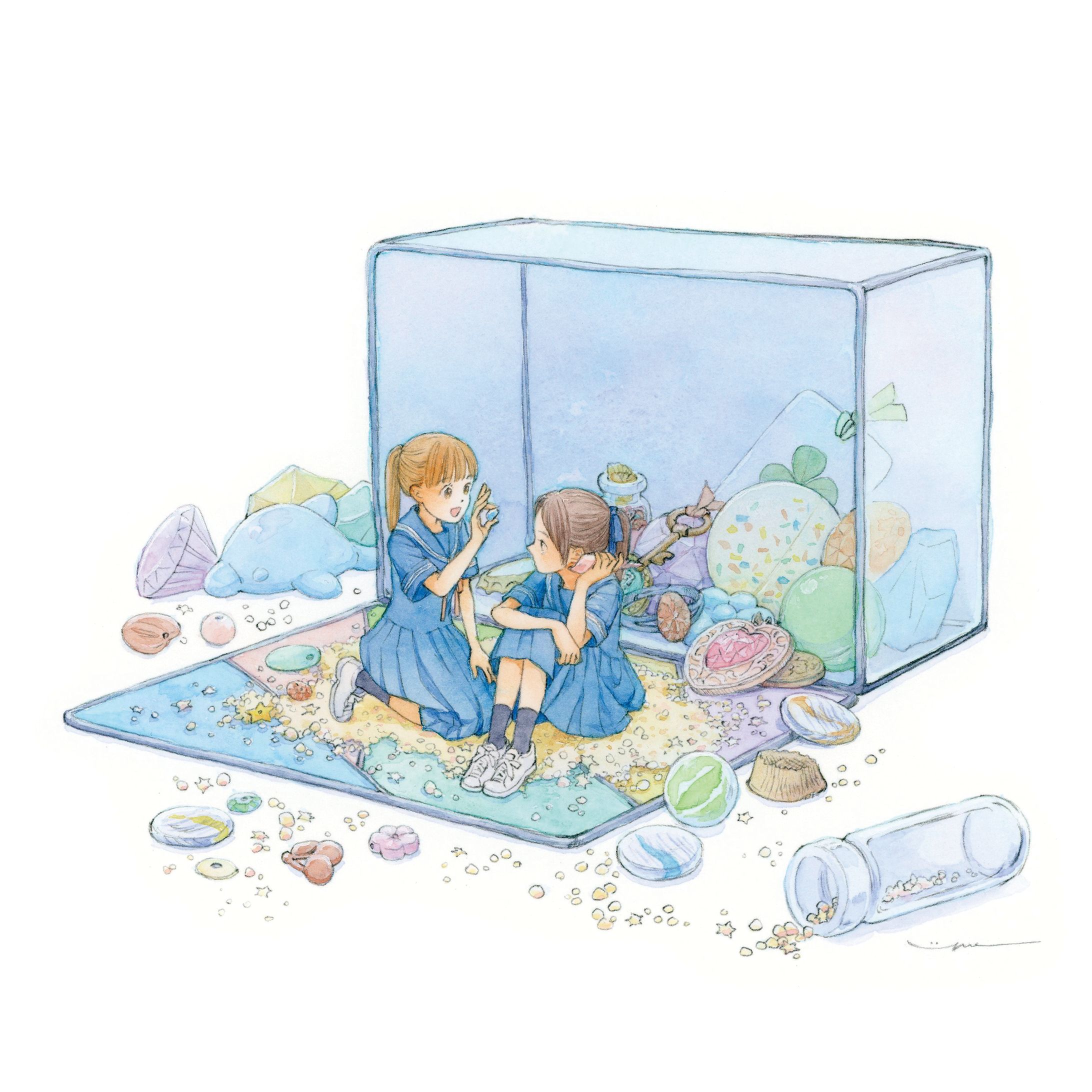 【イラスト　自主制作】「浜辺の唄」-1