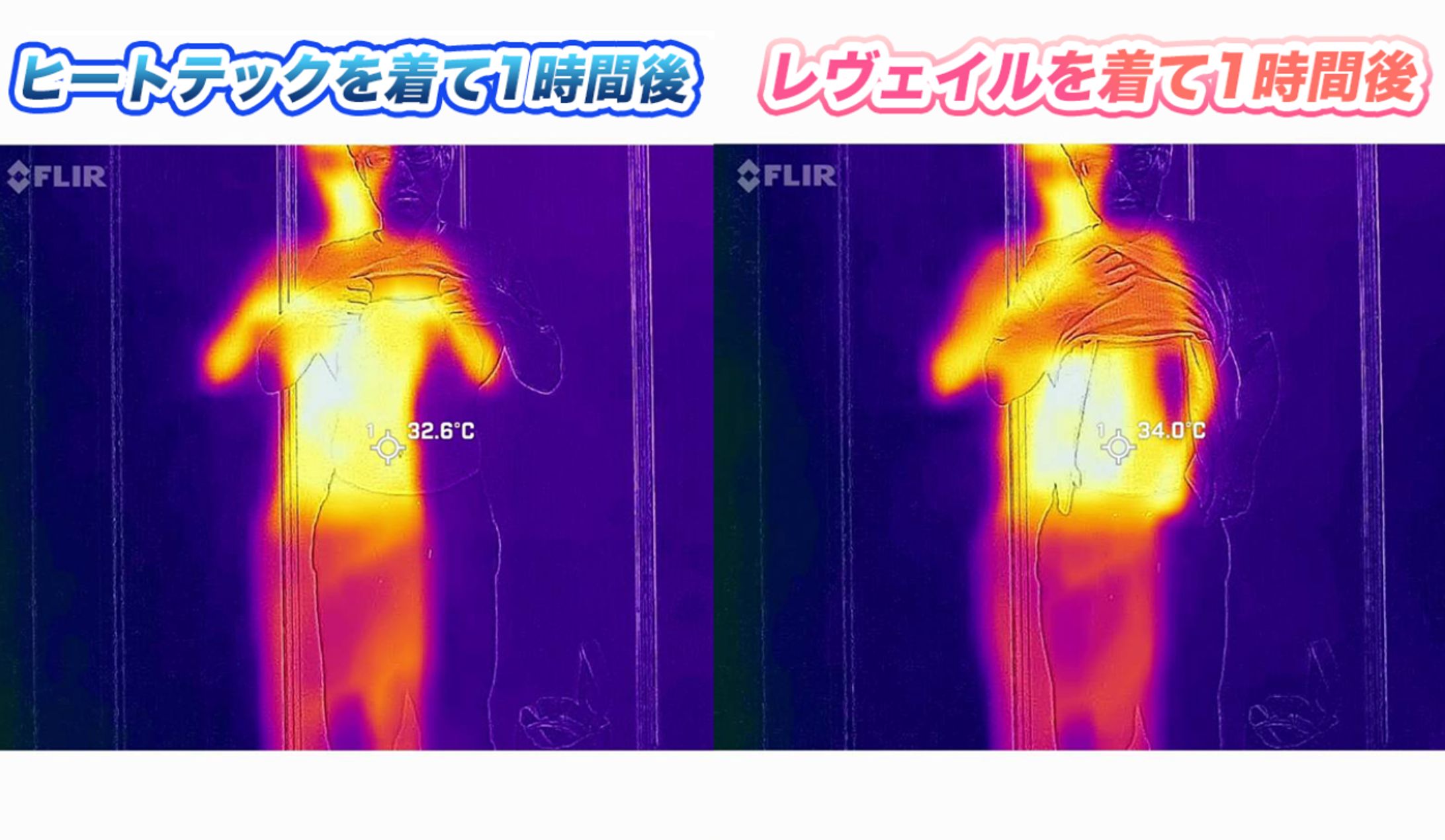 【代謝アップ比較写真】サーモグラフィカメラ（腹部温度1.4℃上昇）-1