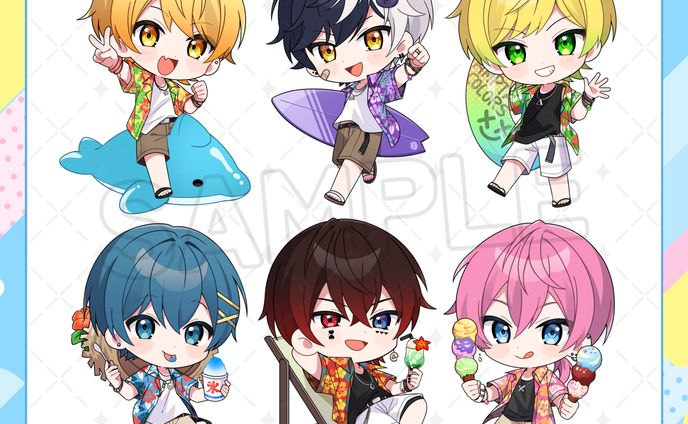AMPTAKxCOLORS様 公式グッズイラスト