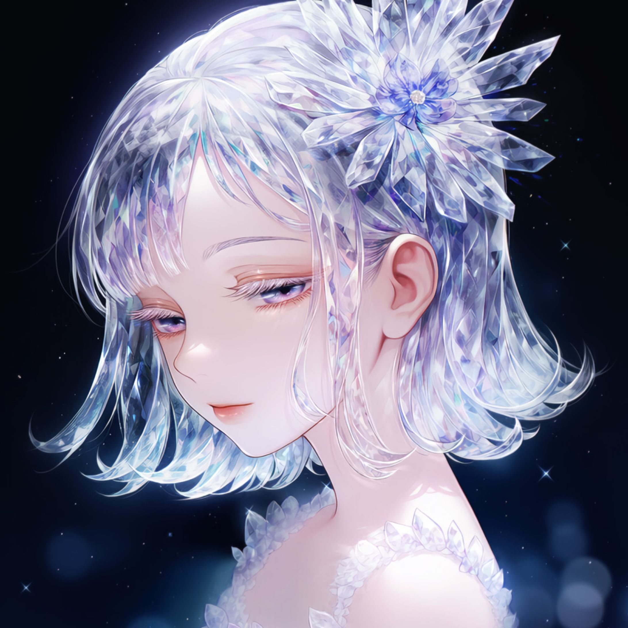 [展示]透妍残華│AIイラスト集＋プロンプト他-1