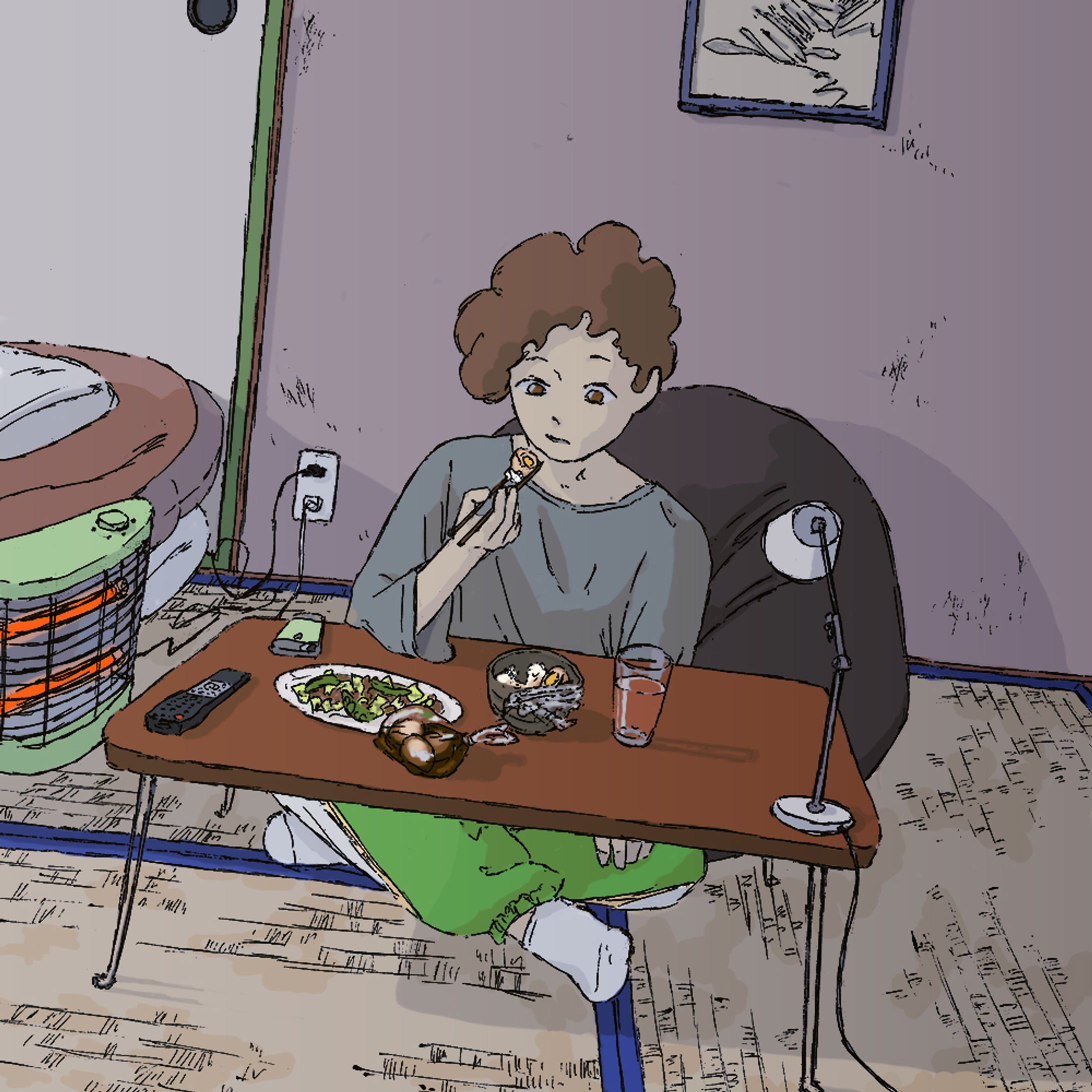 [自主制作イラスト]good evening-1