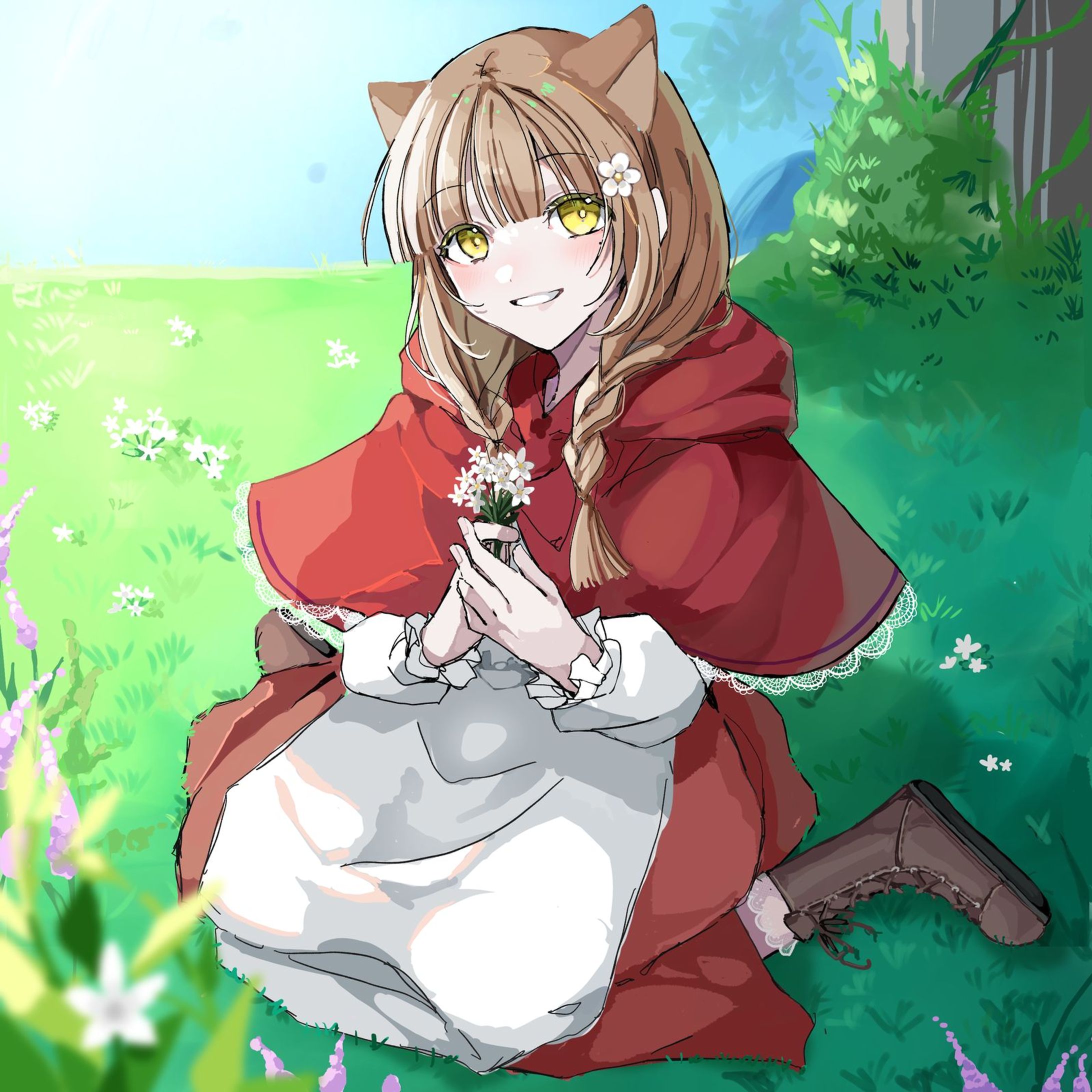 【ご依頼制作物】栗鼠しゅか様グッズ用イラスト-1