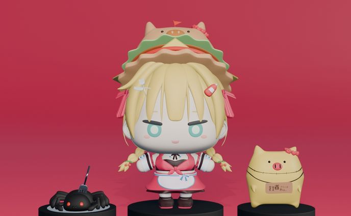 赤井はあとミニフィギュア
