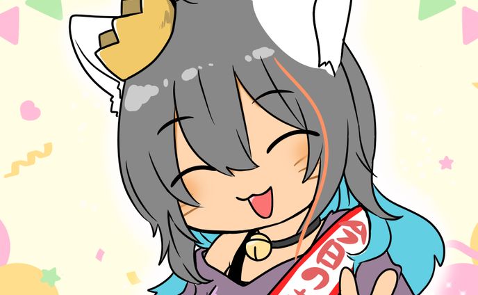 旅猫こまりさん誕生日2022イラスト