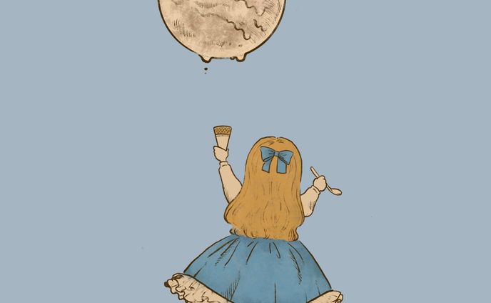 「月とアイスクリーム」