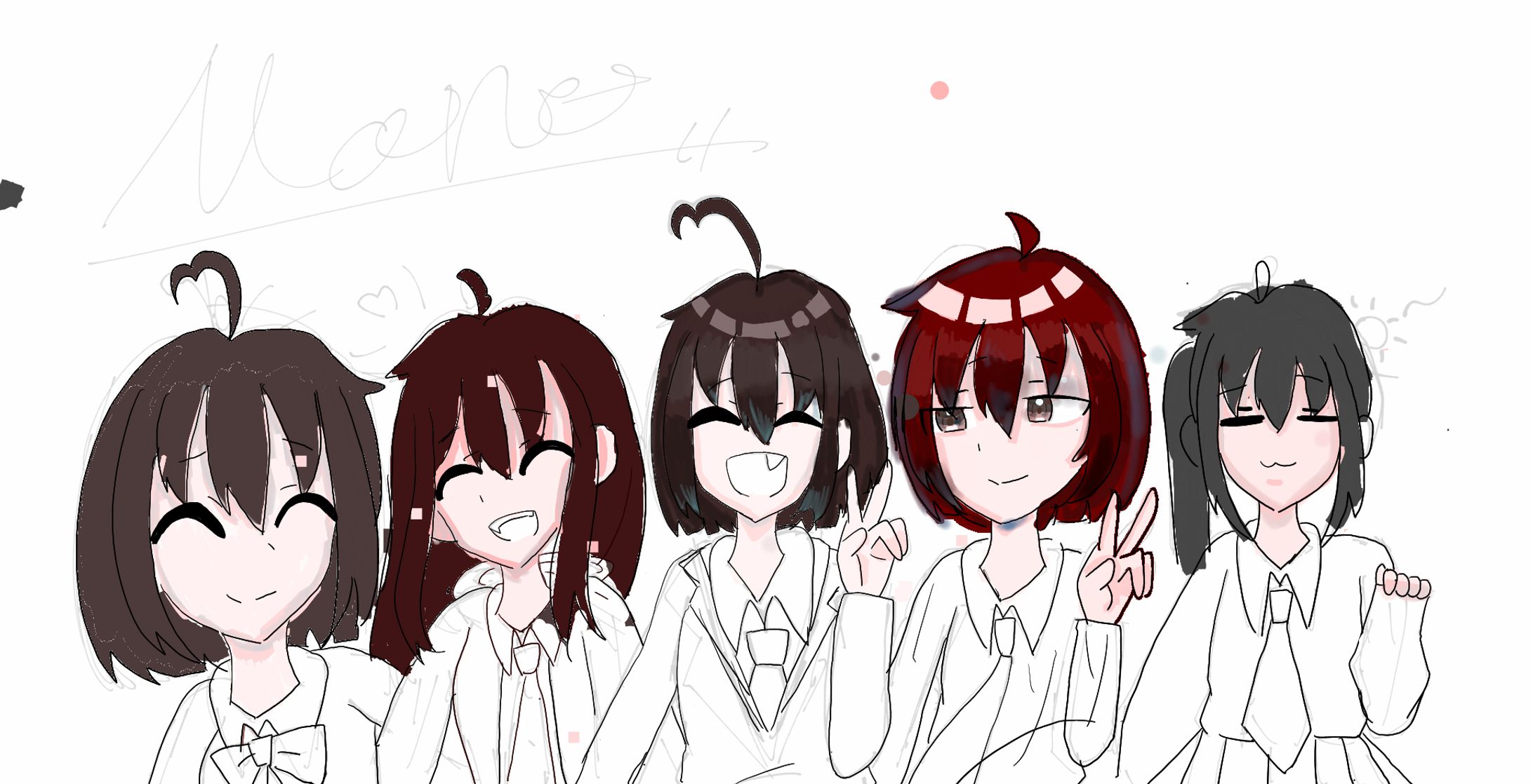 描き途中ですが！！リア友描きました！！-1