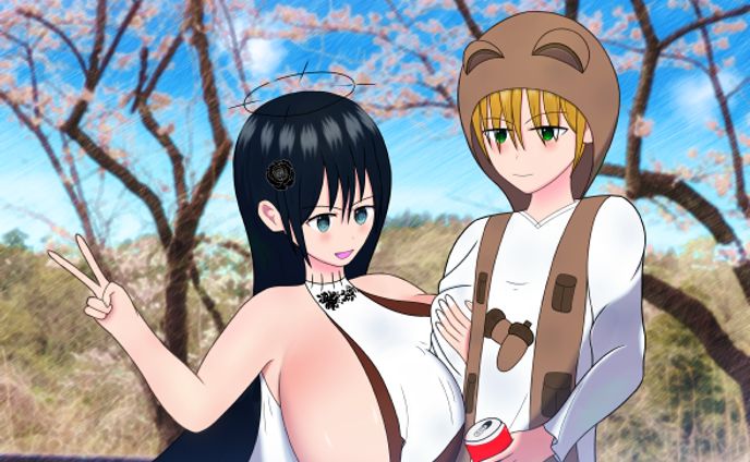 めぐるちゃんとお花見デート（する妄想）エフェクト追加