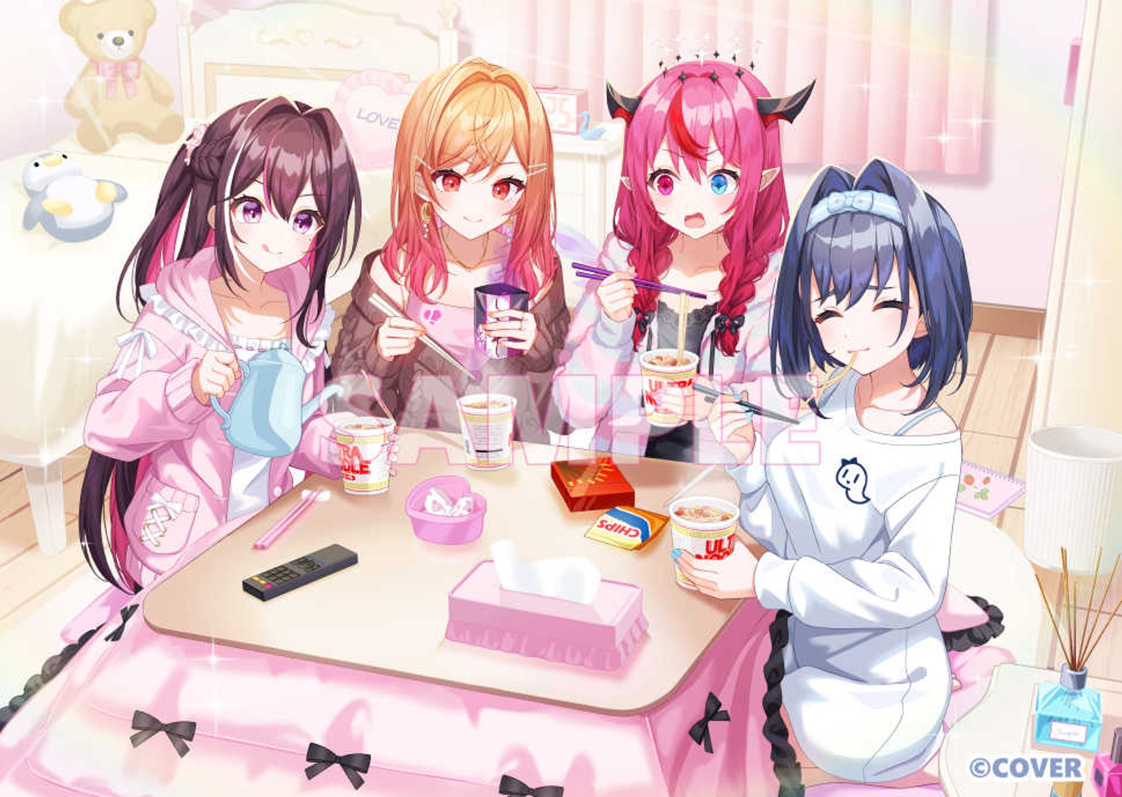 カバー株式会社様「ホロライブ3分カップ麺ボイス リターン」キービジュアル-1