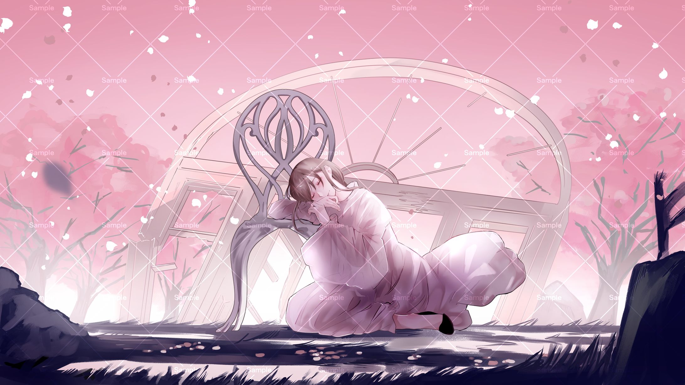 白波ななみ様｢春を待つ｣ cover動画イラスト(2024.11)-1
