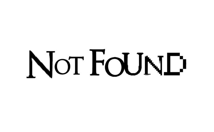 【勝手にタイポグラフィ】NOT FOUND